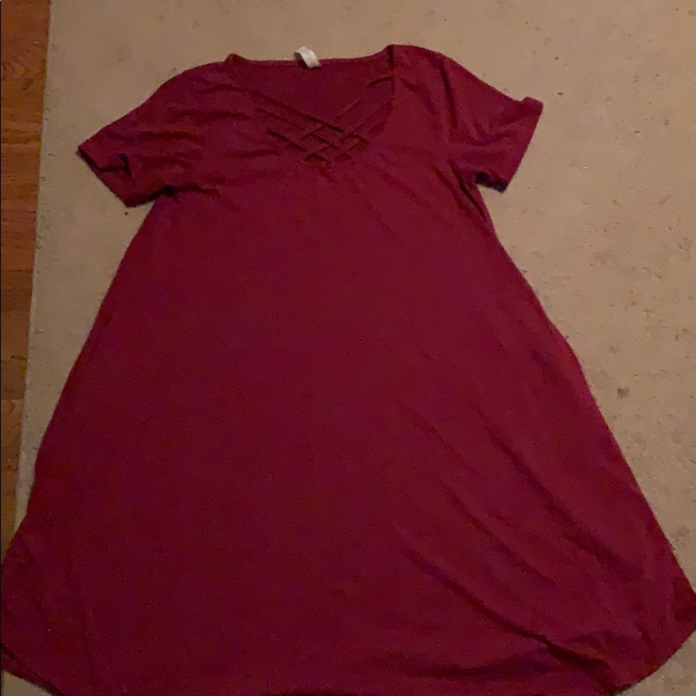 T-shirt dress with pockets!